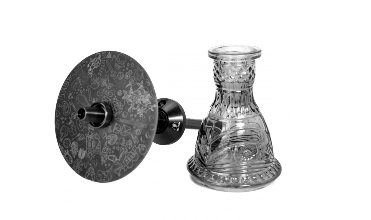 CACHIMBA MR SHISHA BABY BLACK INOX