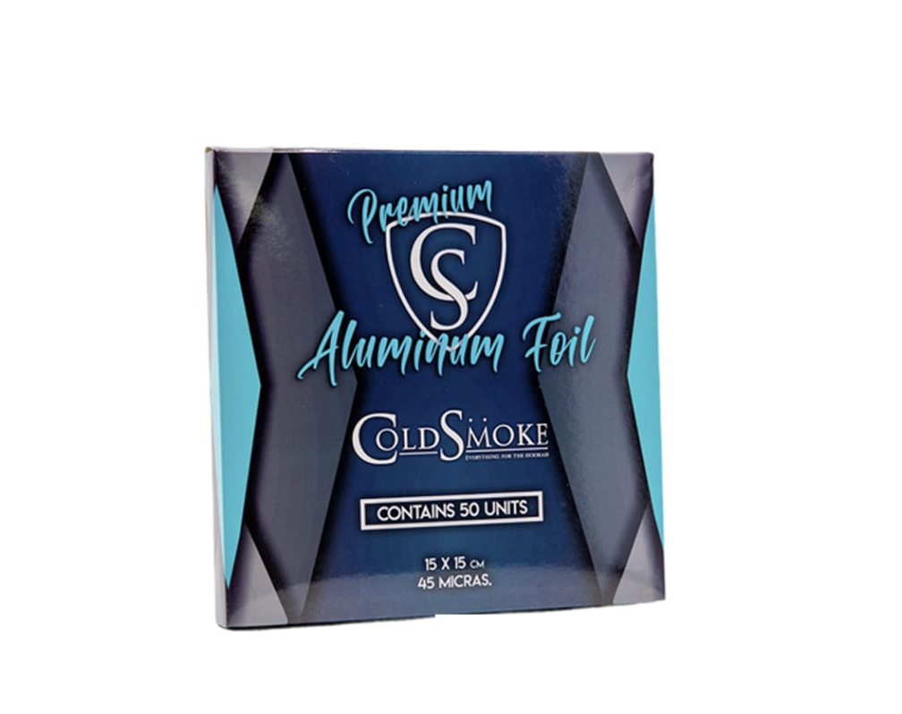 PAPEL ALUMINIO CORTADO COLD SMOKE 50 UD
